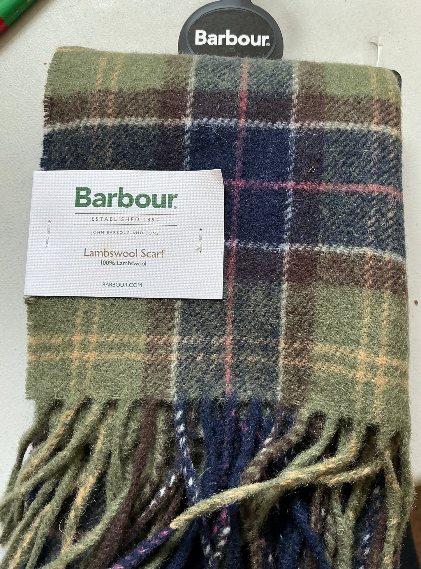 Barbour Classic Tartan Lambswool Scarves