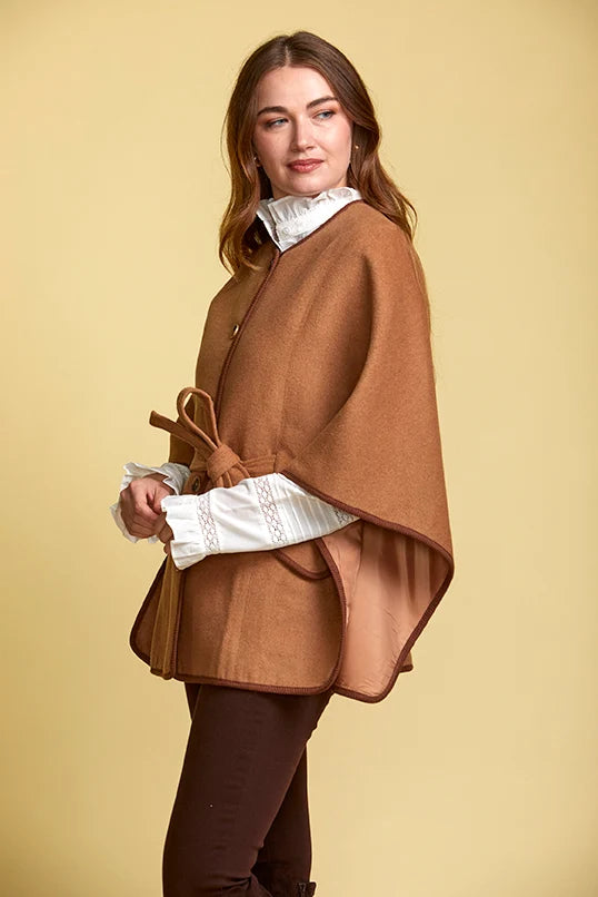 Serena Cape - Cinnamon Brown