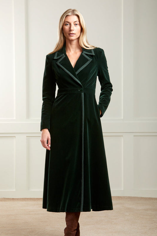 Isla Velvet Dress Coat