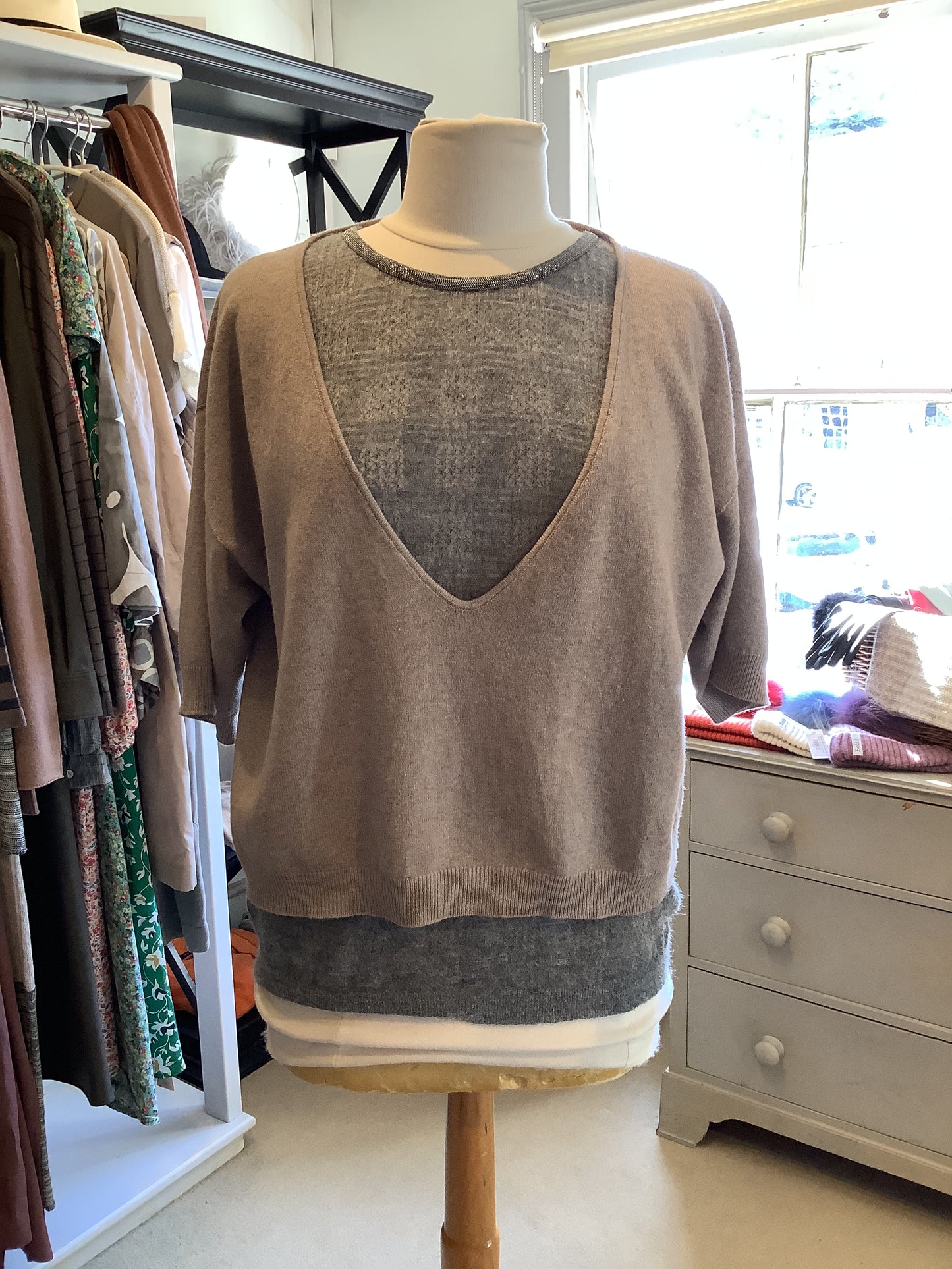 Fabiana Filippi Layered Knit Top