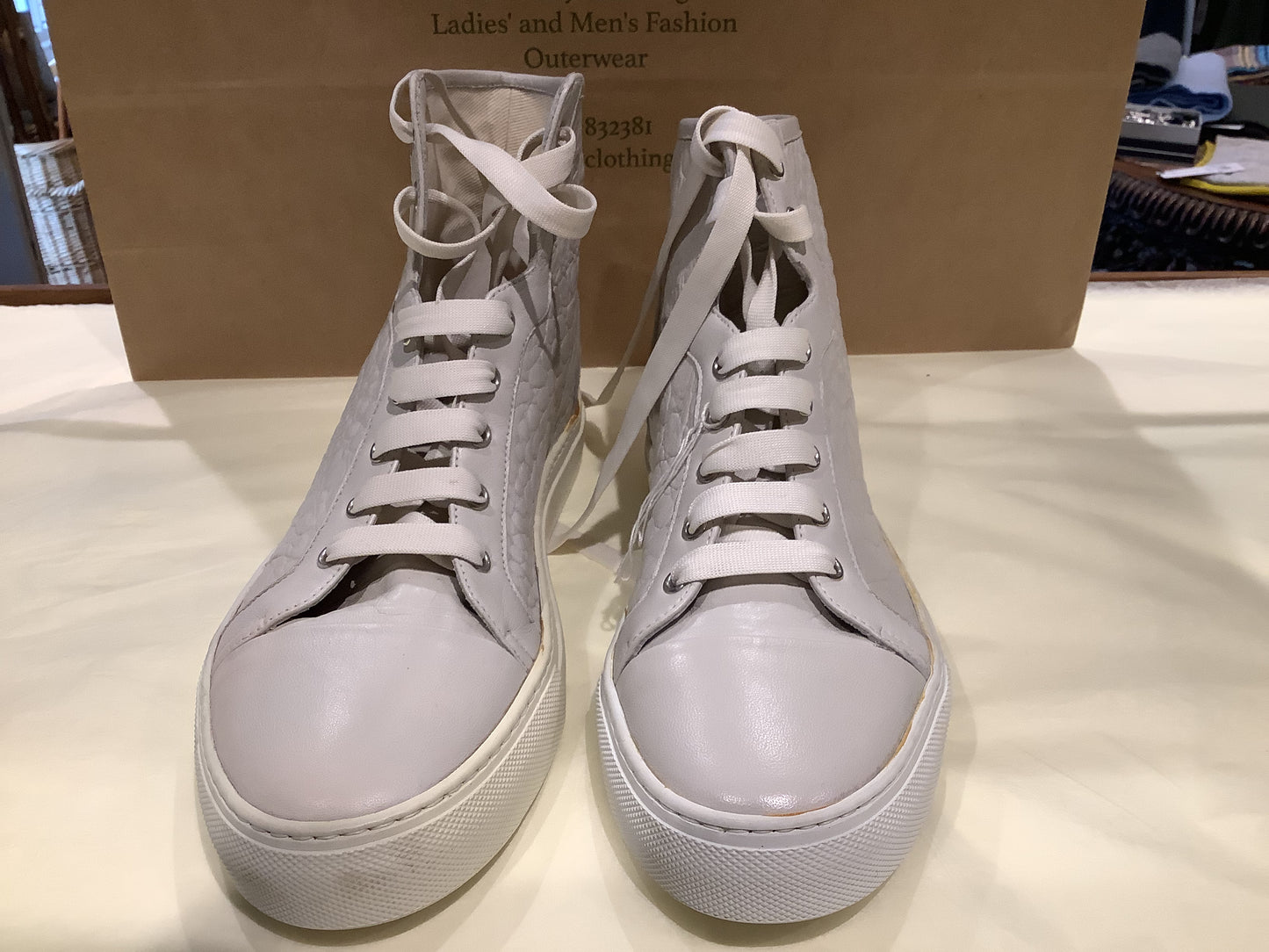 Fabiana Filippi Leather High Tops Allessandra