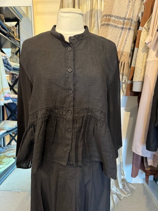 Transit Par Such Cotton Black Jacket