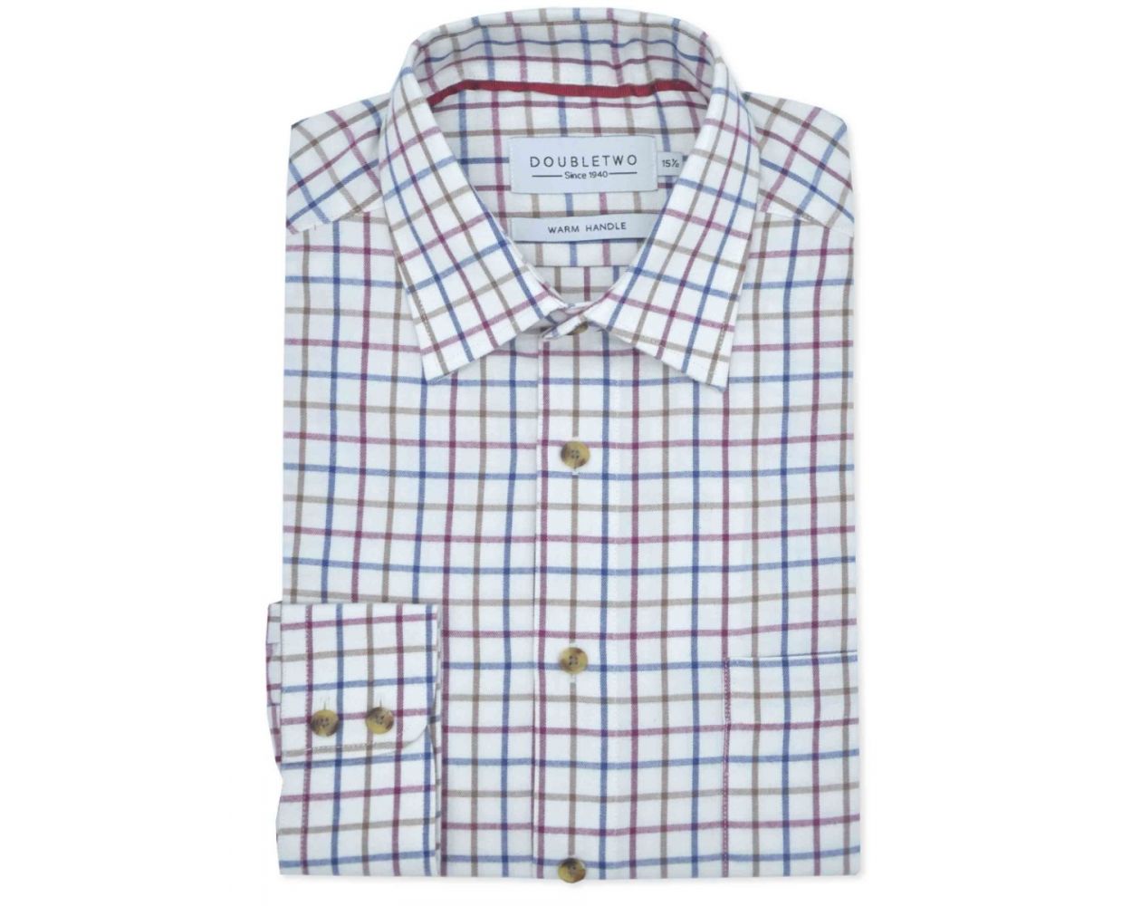 Double Two Tattersall Check Warm Handle Shirt