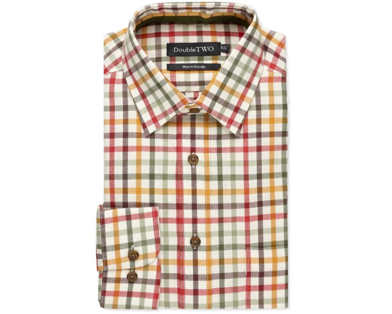Double Two Tattersall Check Warm Handle Shirt