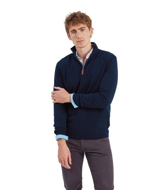 Schoffel Calton Cashmere 1/4 Zip Jumper