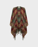 Really Wild Lambswool check cape