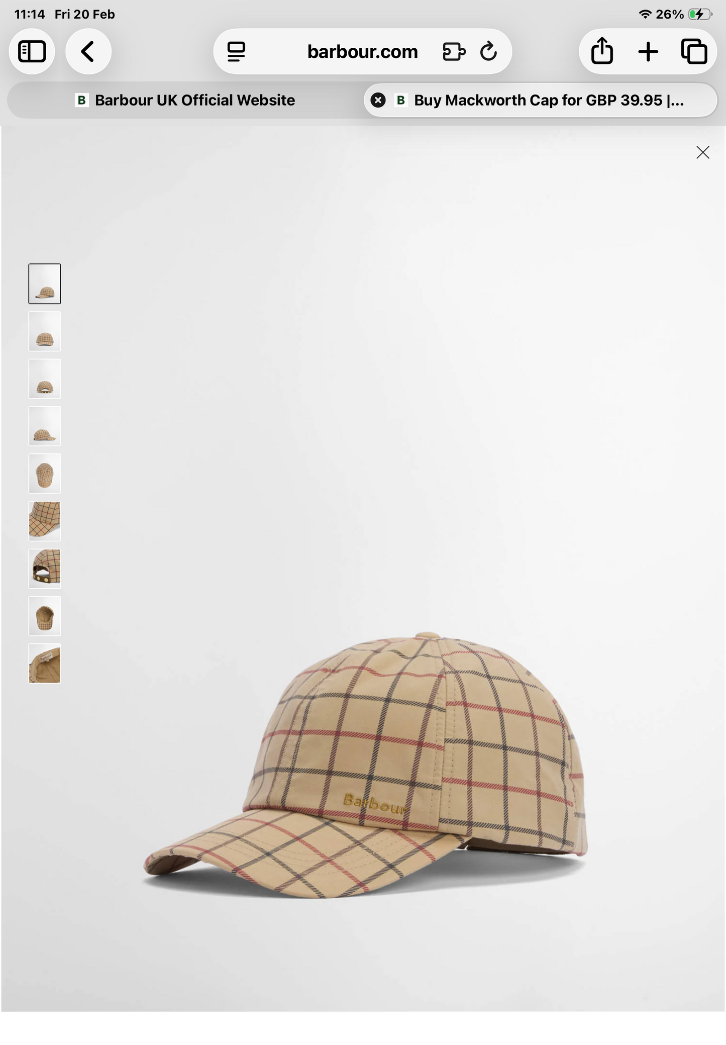 Barbour Mackworth Cap