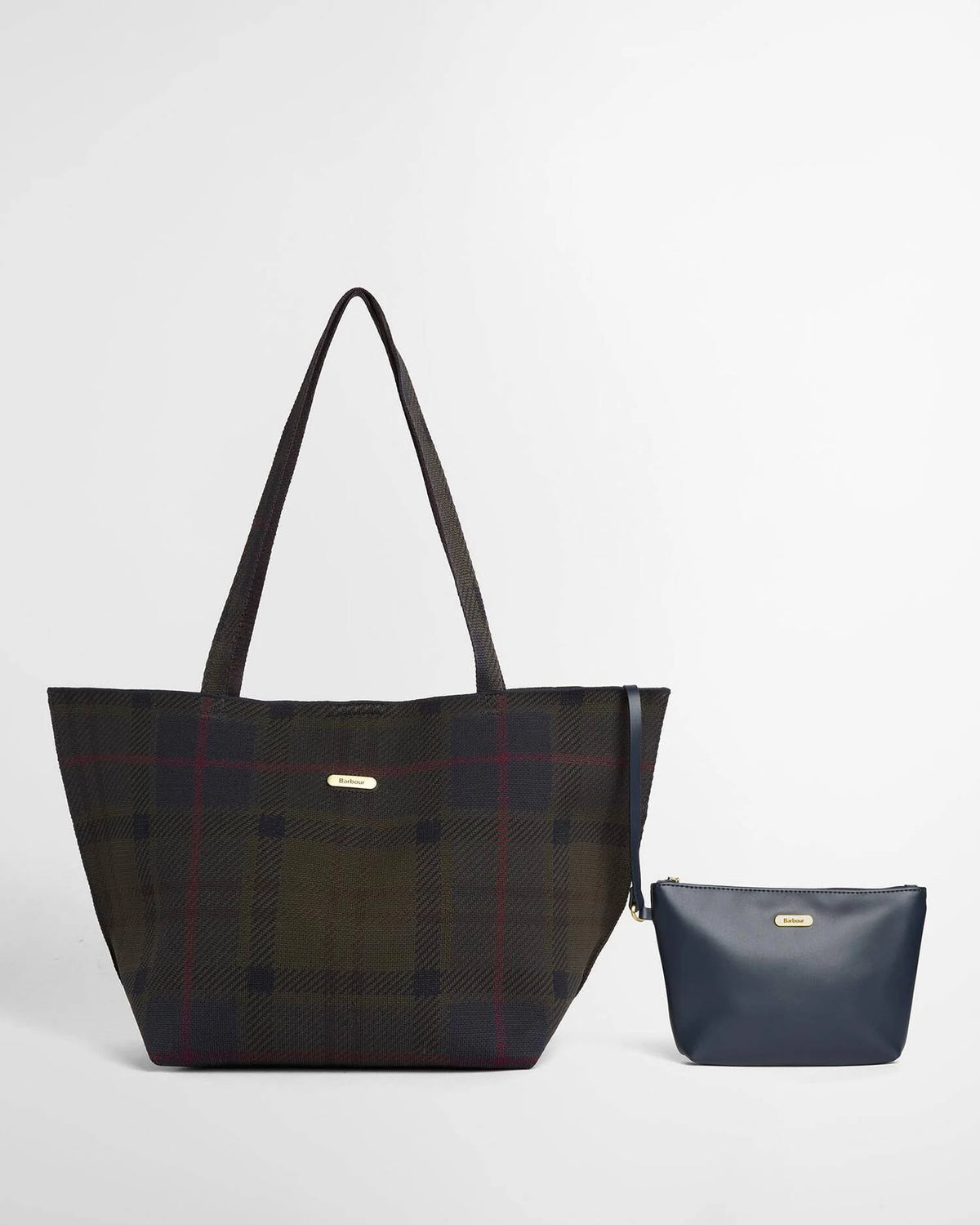 Layla Tartan Large Tote Bag Shadow Tartan