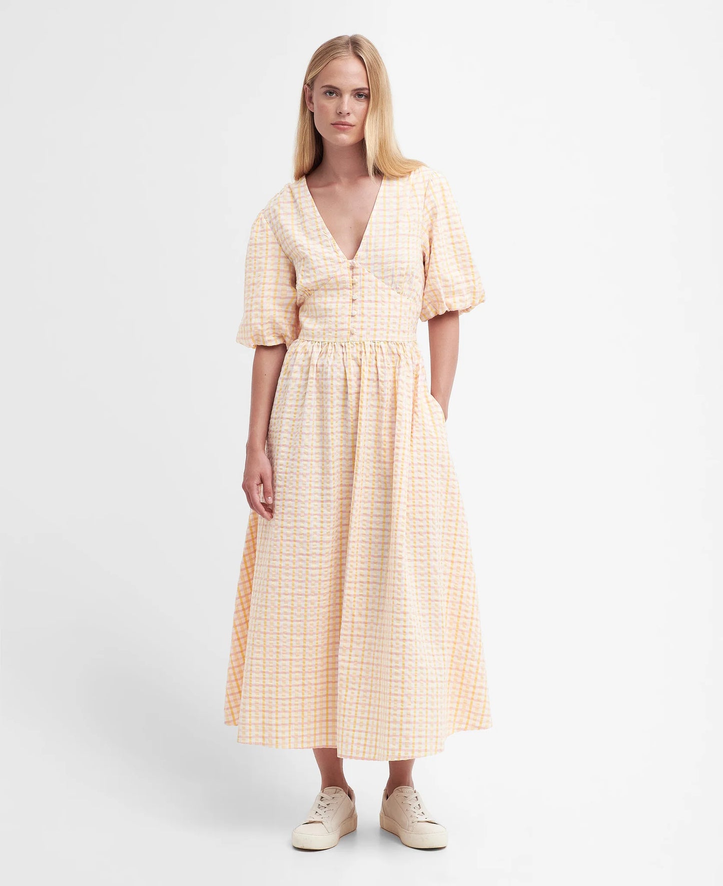Barbour Belmont Seersucker Maxi Dress