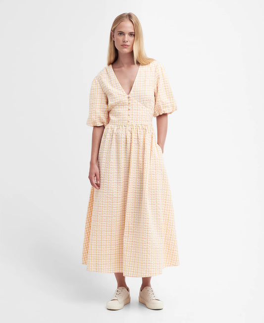 Barbour Belmont Seersucker Maxi Dress