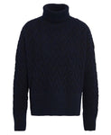 Barbour Cable-Knit Roll-Neck Jumper