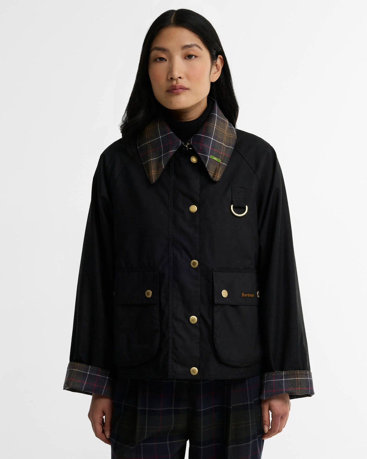 Icons Tartan Collar Spey Waxed Jacket