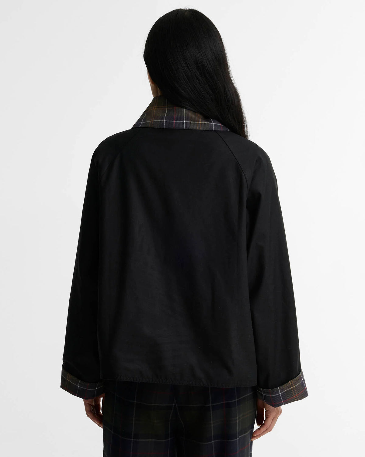 Icons Tartan Collar Spey Waxed Jacket