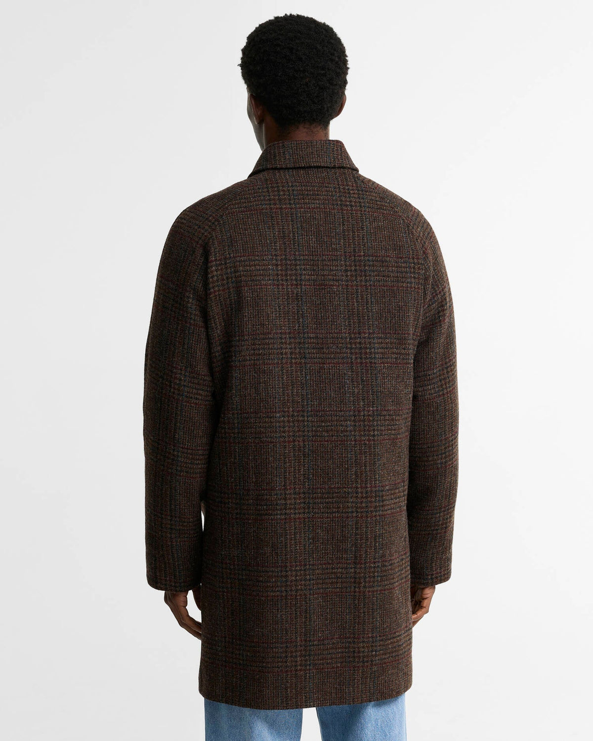 Lorden Check Wool Overcoat