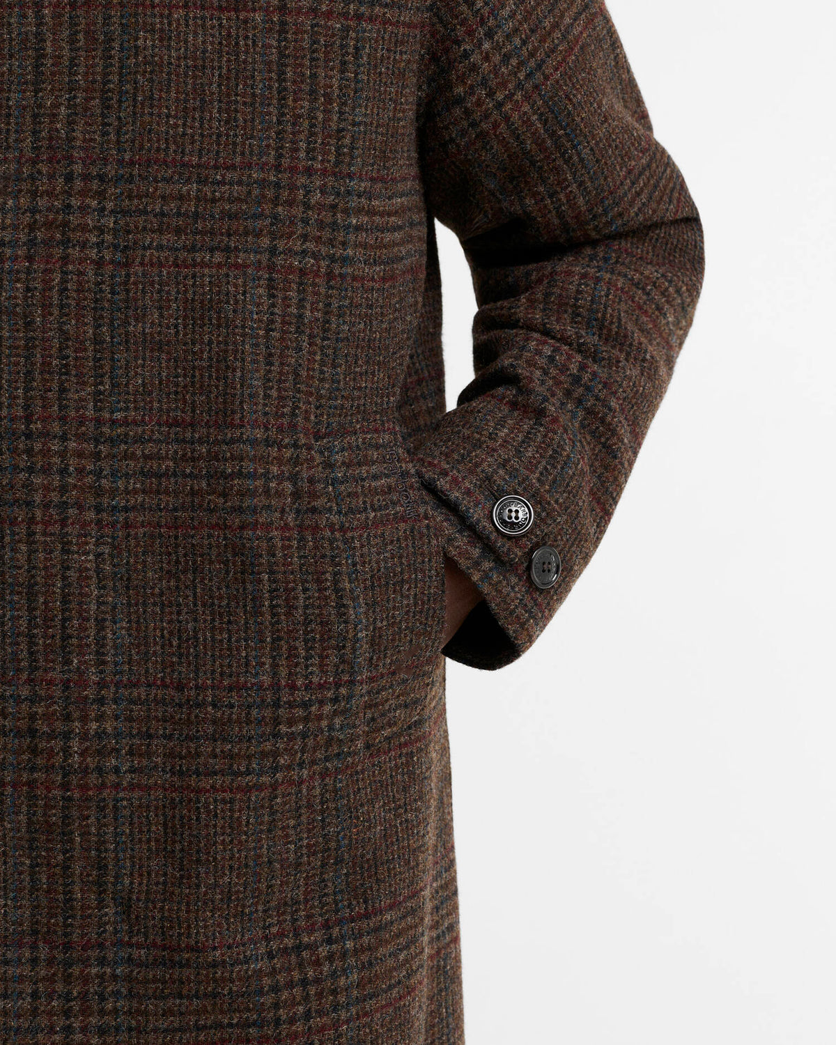 Lorden Check Wool Overcoat