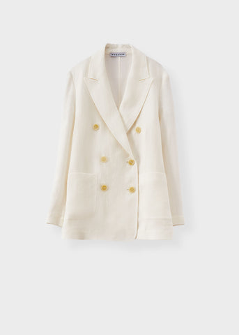 Rosso35 Linen  White Jacket N1696a