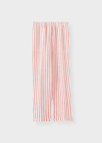 Rosso35 Candy stripe linen trousers N1703