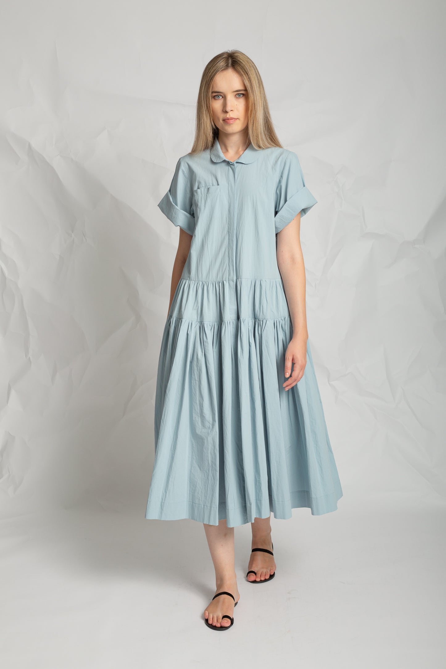 Les Filles D'ailleurs Light Blue Dress R868