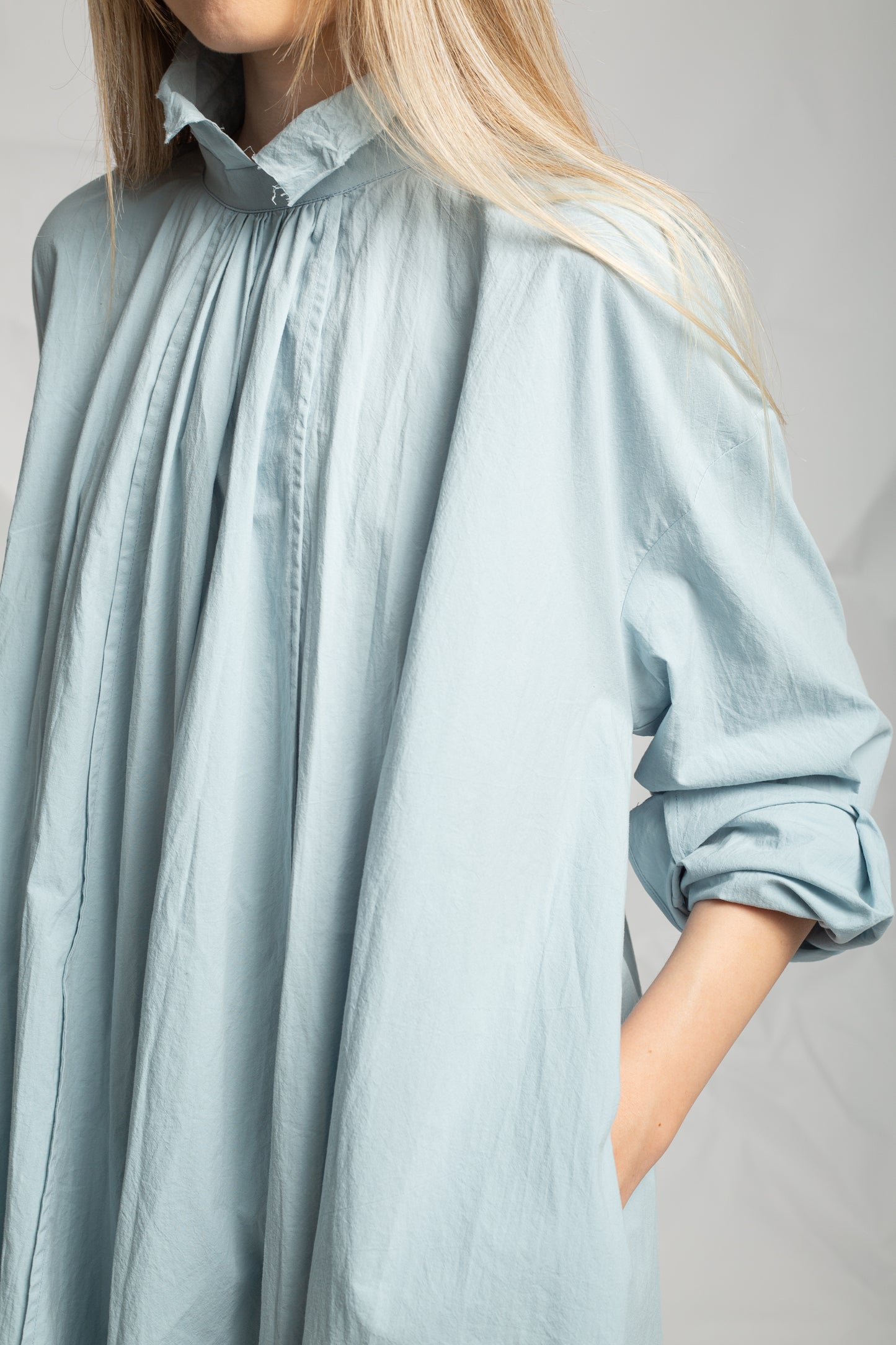 Les Filles D'ailleurs Light Blue Dress R868