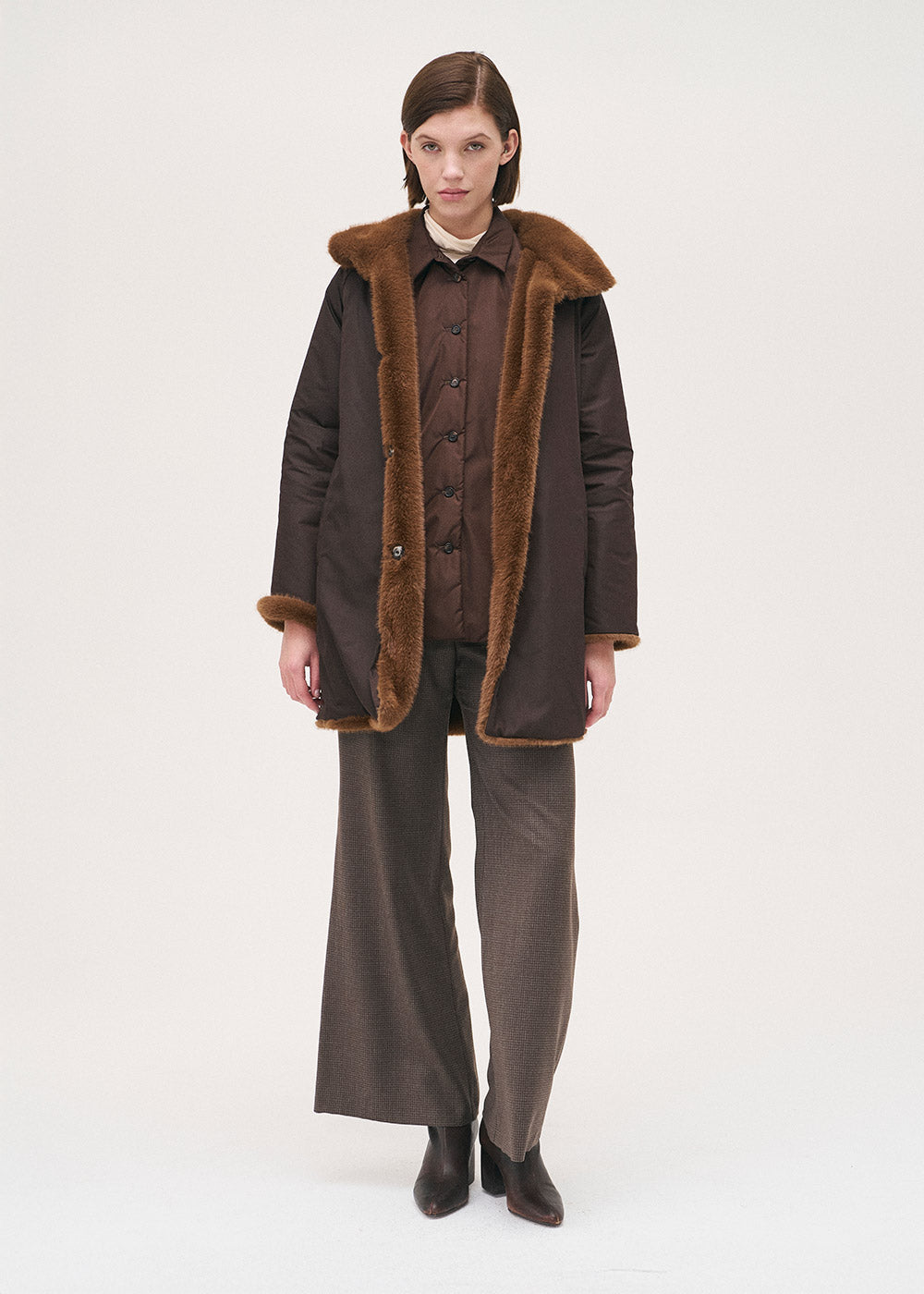 Rosso35 Reversible Coat S7144A