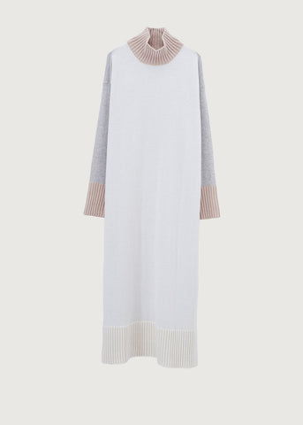 Rosso35 Turtleneck Color Block Dress S7311MG