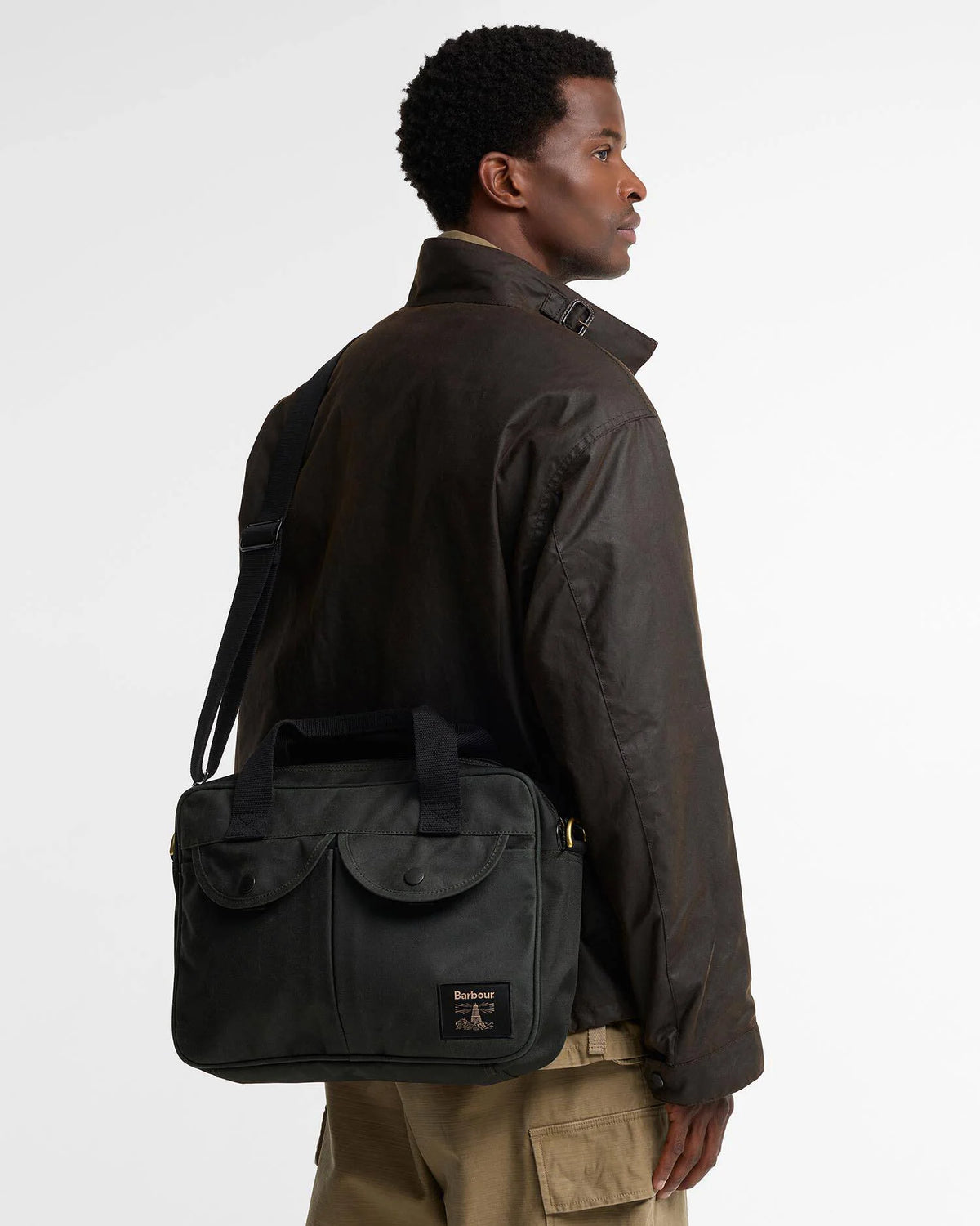Field Wax Laptop Crossbody Bag