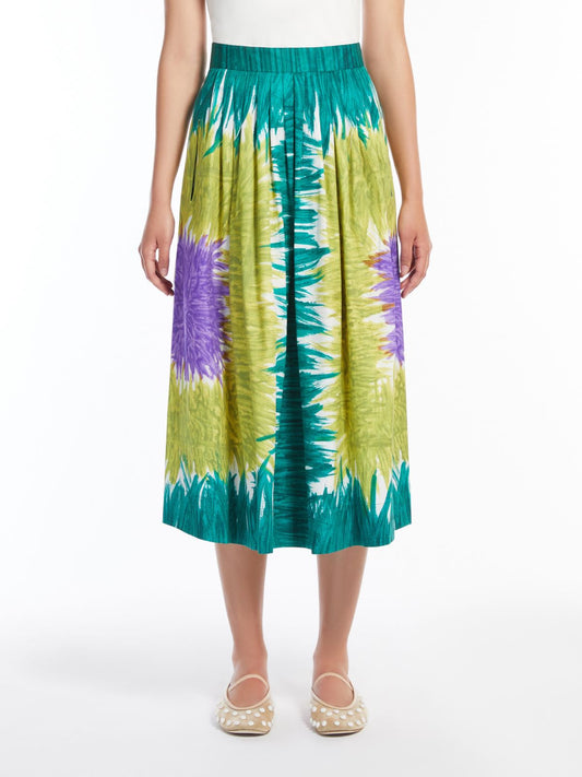 Maxmara Weekend Printed Poplin Skirt