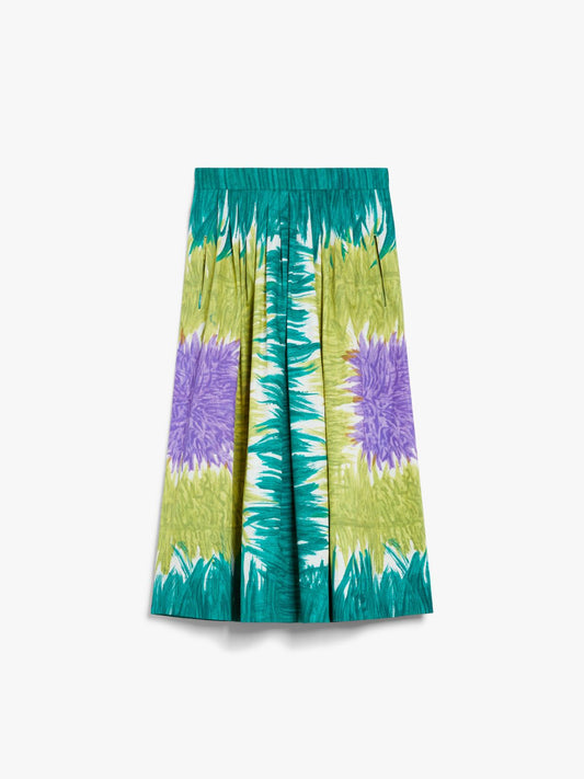 Maxmara Weekend Printed Poplin Skirt