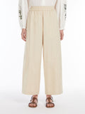 Maxmara Weekend Cotton Wide-leg Trousers