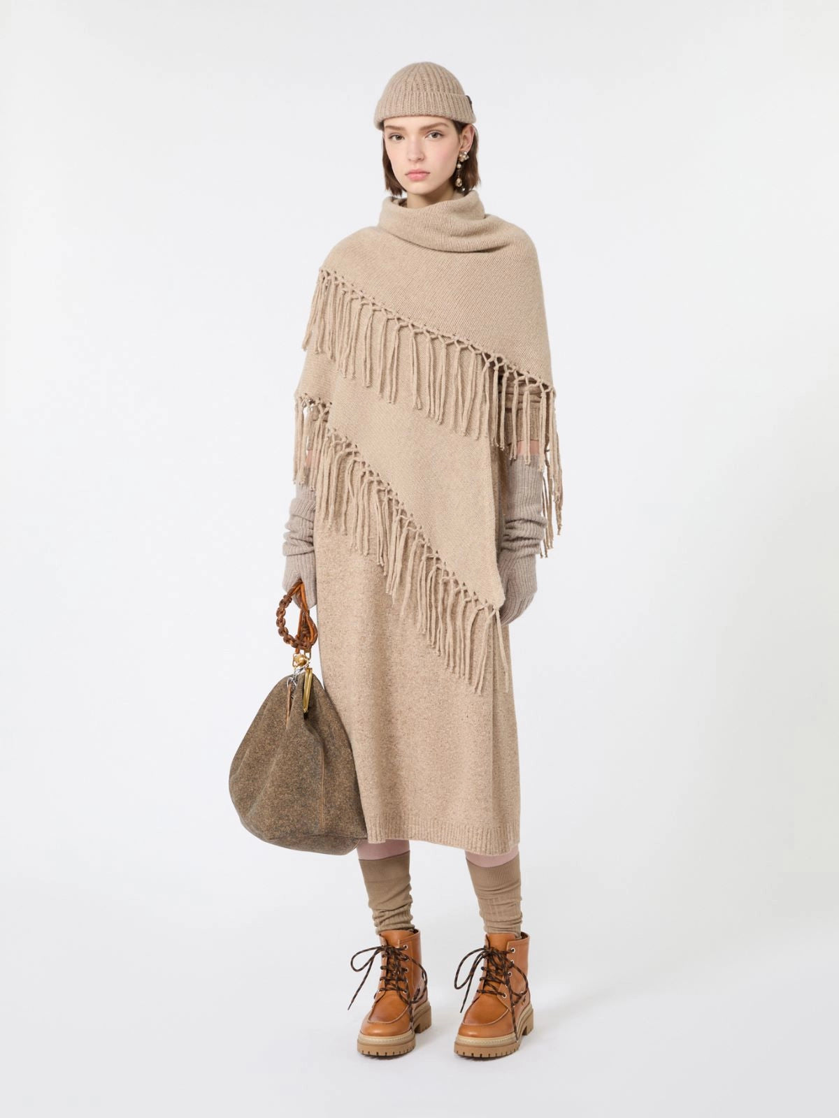 Dress in Wool-blend Tweed - Goccia