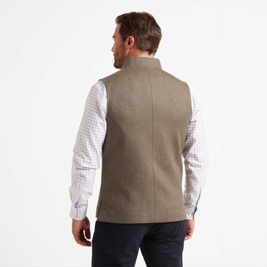 Schoffel Berwick Nehru Tweed Waistcoat