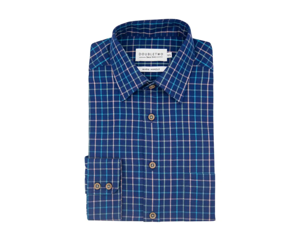 Double Two Tattersall Check Long Sleeve Shirt