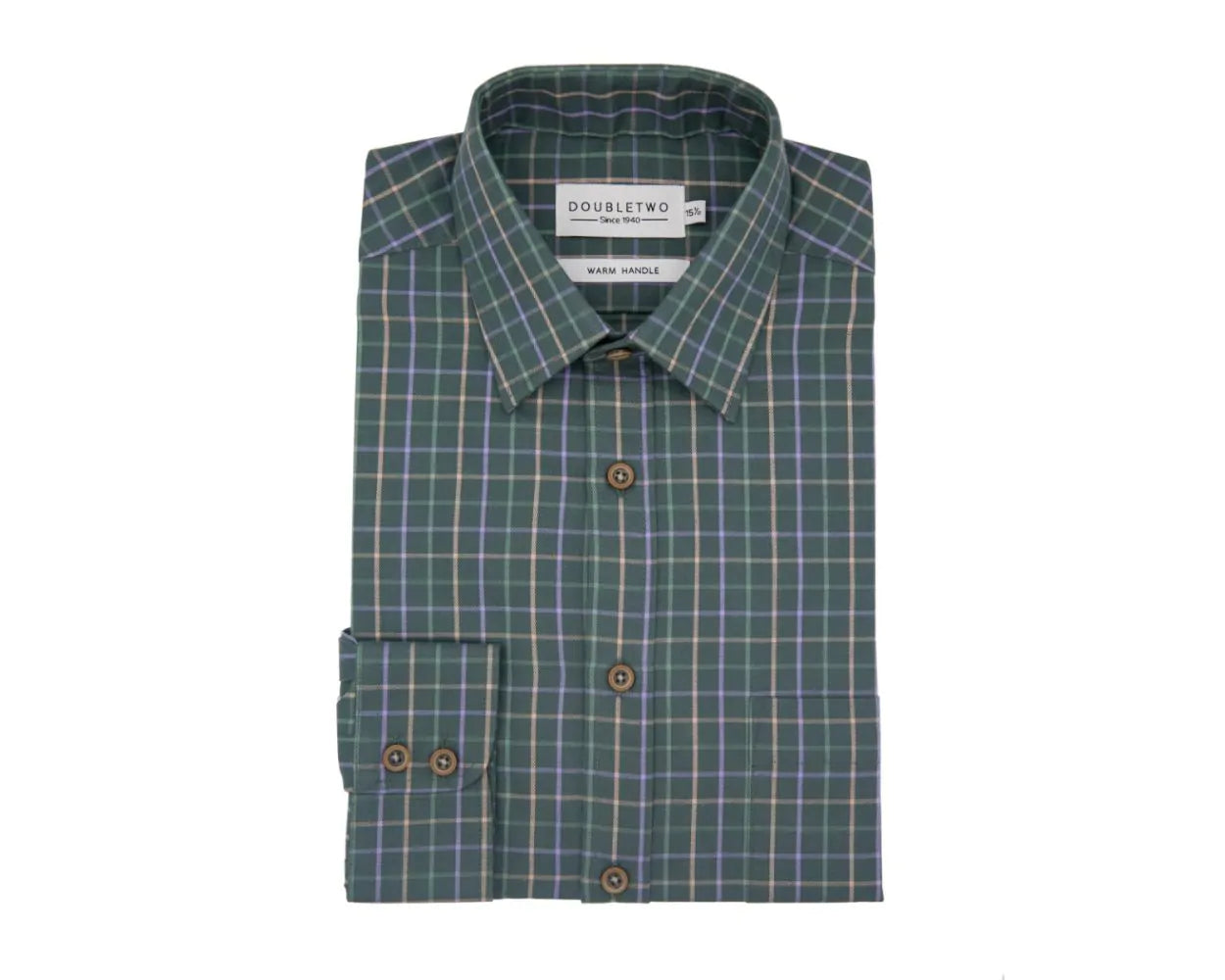 Double Two Tattersall Check Long Sleeve Shirt