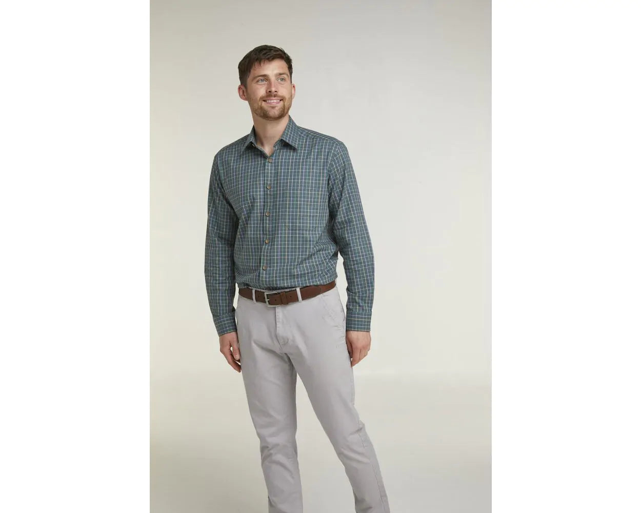 Double Two Tattersall Check Long Sleeve Shirt