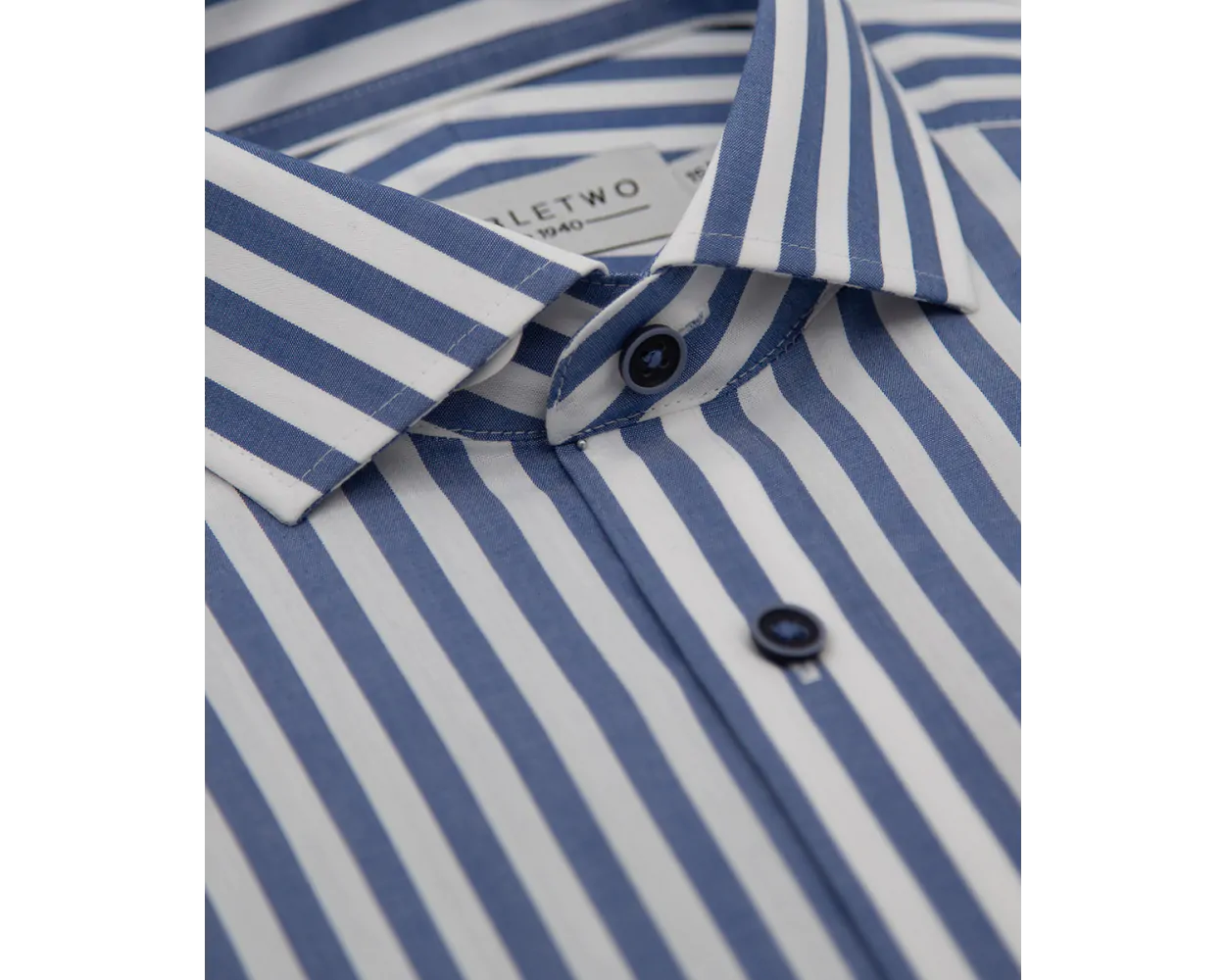 Double Two Double Cuff Cotton Stripe Shirt