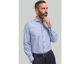 Double Two Double Cuff Cotton Stripe Shirt