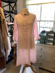 YC Milano 1020 Pink Linen Dress