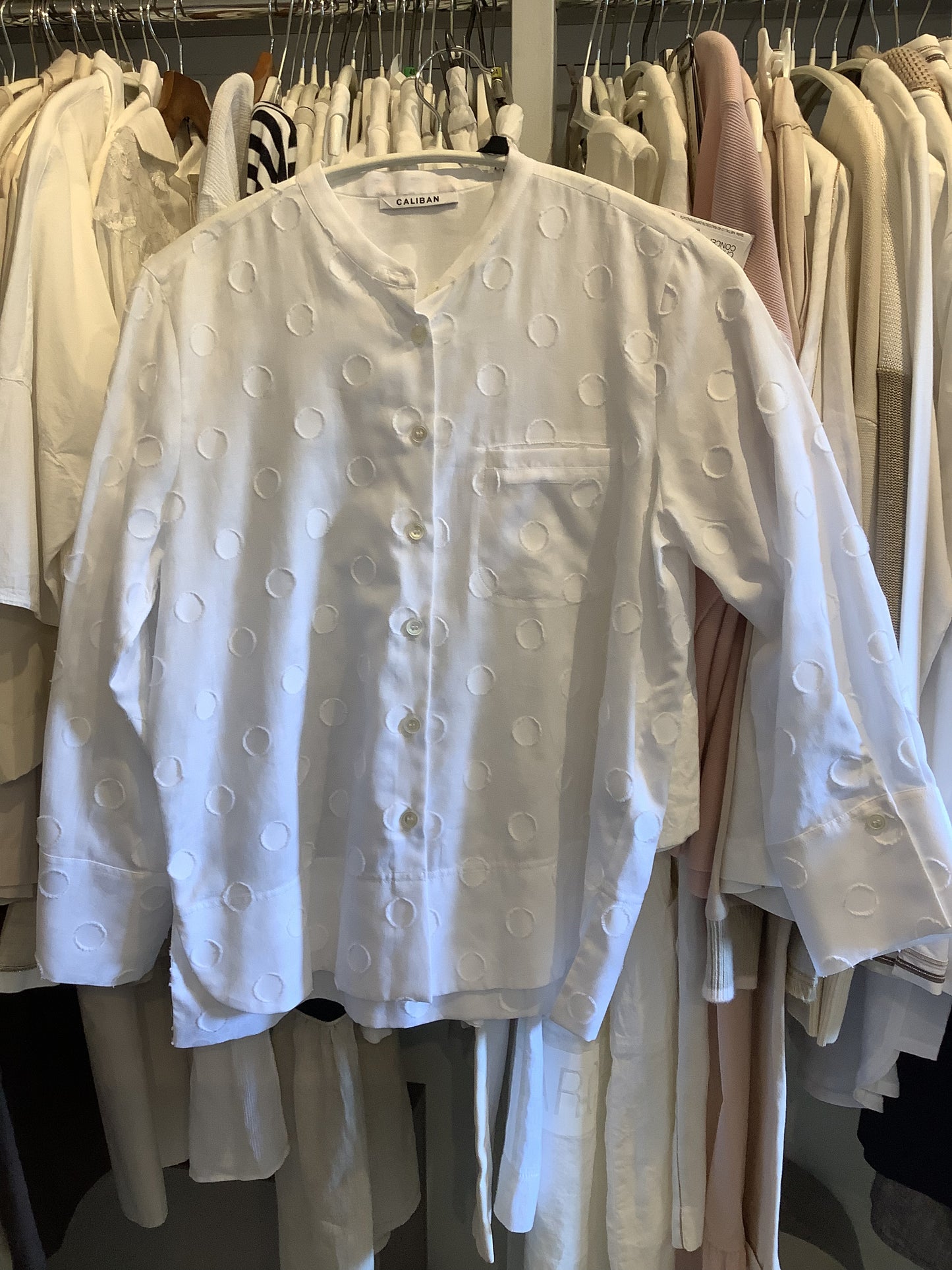 Caliban 100% Cotton White Blouse