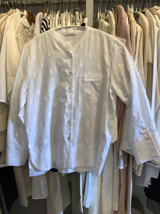 Caliban 100% Cotton White Blouse