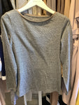 Purotatto Grey Cotton Long Sleeve Top