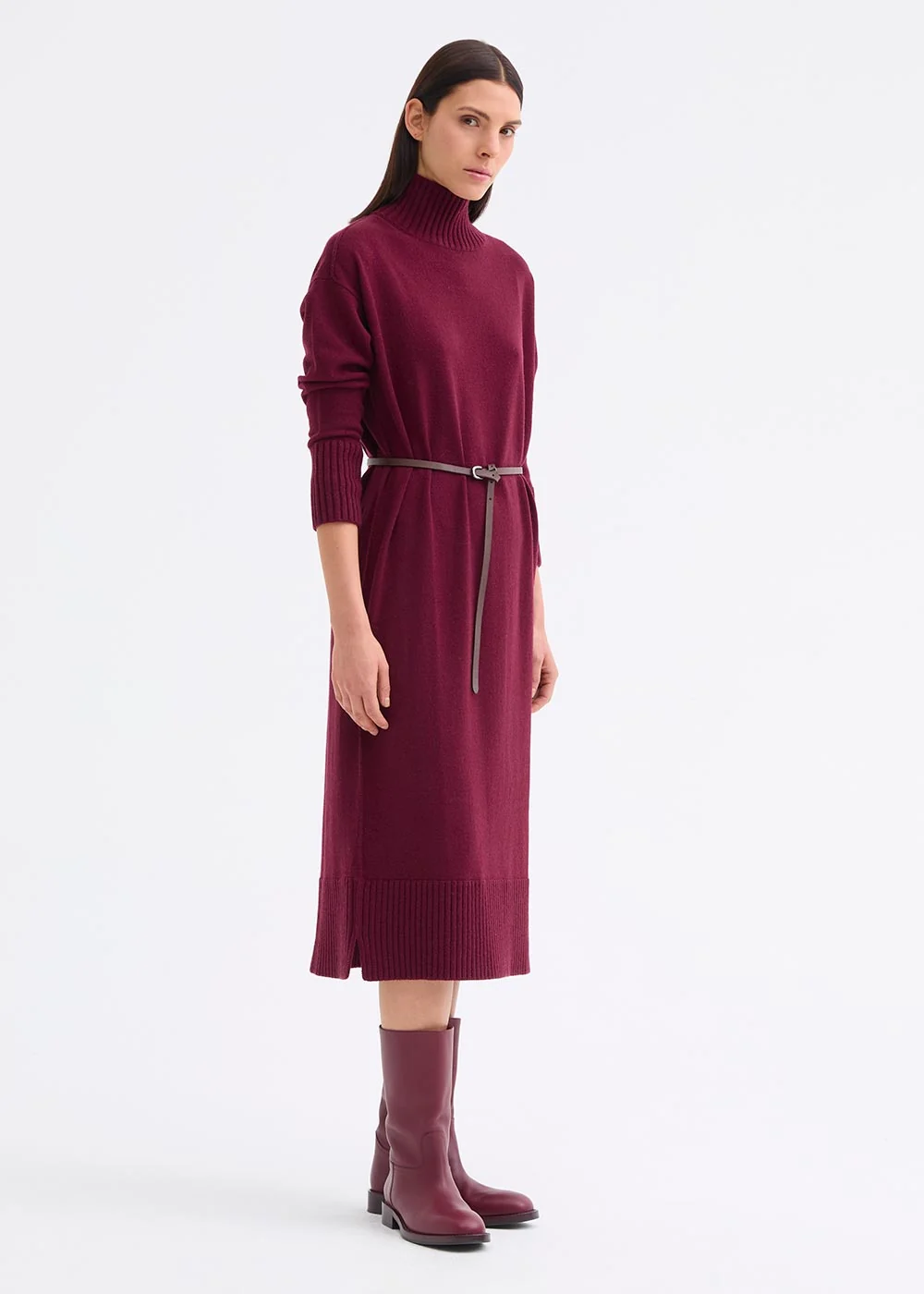 High Neck Jumper Dress