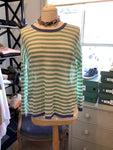 YC Milano 1490 Green Stripe Tshirt