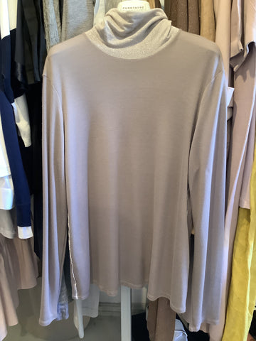 Purotatto Glitter Turtle Neck Top