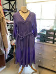 YC Milano 1022 Purple Linen Dress