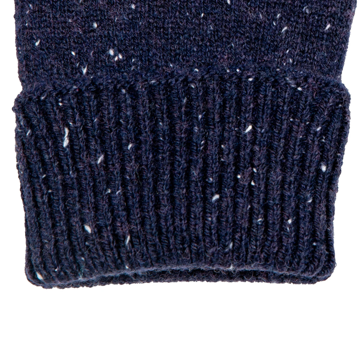 Men's Fingerless Knitted Gloves with Marl Yarn - Lymington