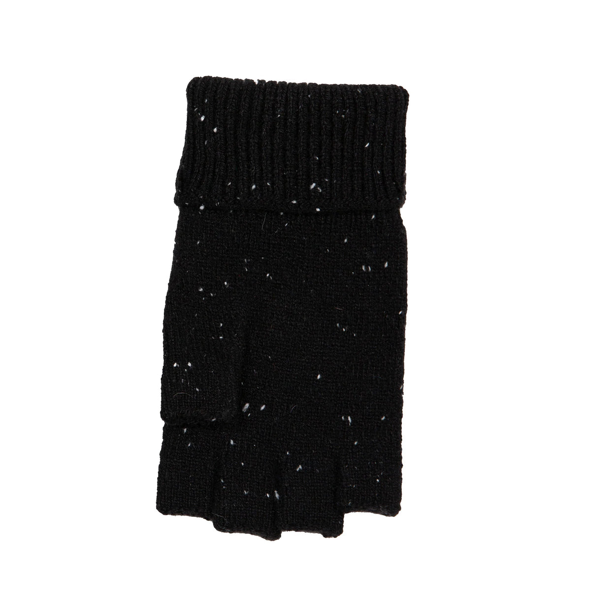 Men's Fingerless Knitted Gloves with Marl Yarn - Lymington