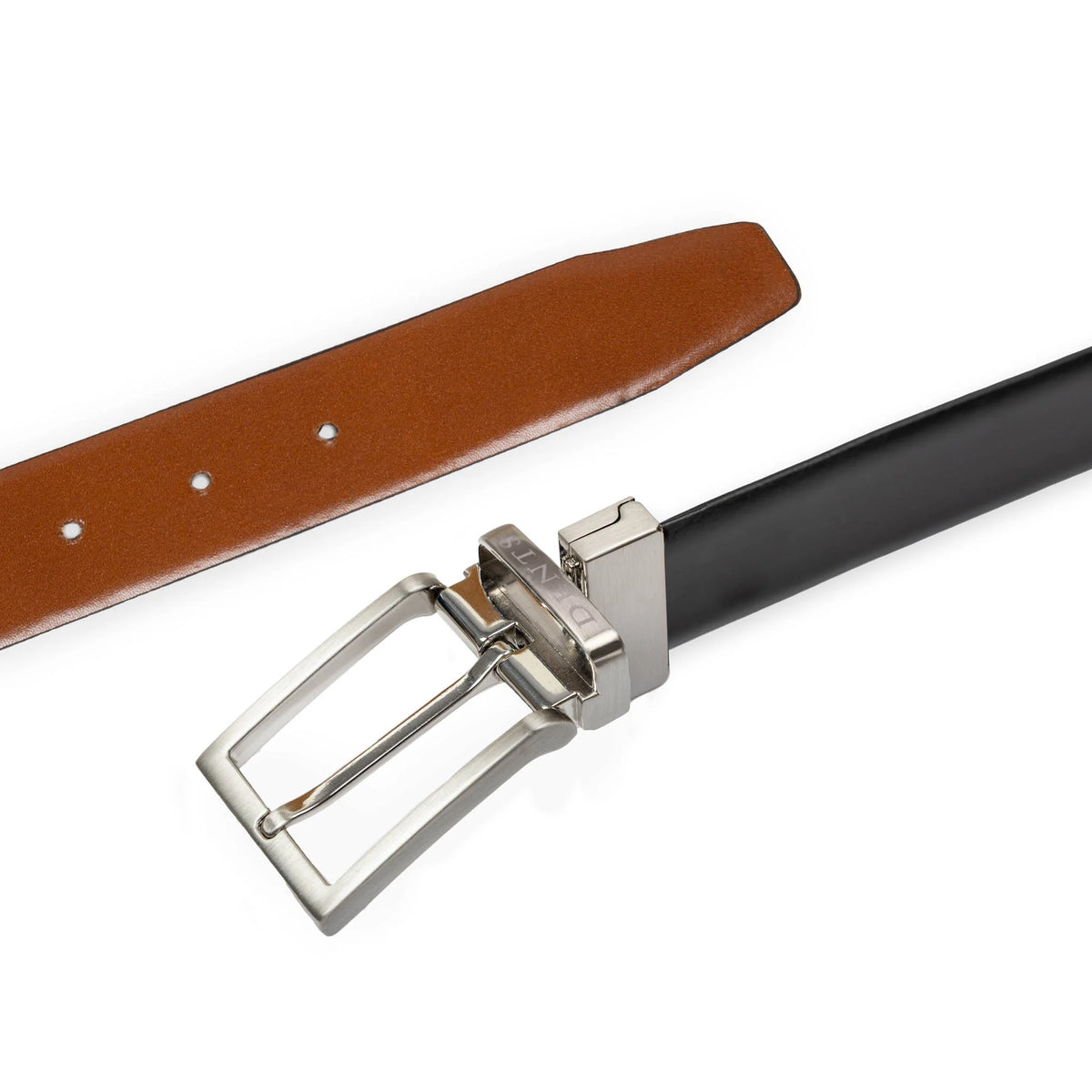 Heritage Reversible Full-Grain Leather Belt with Satin Nickel Buckle