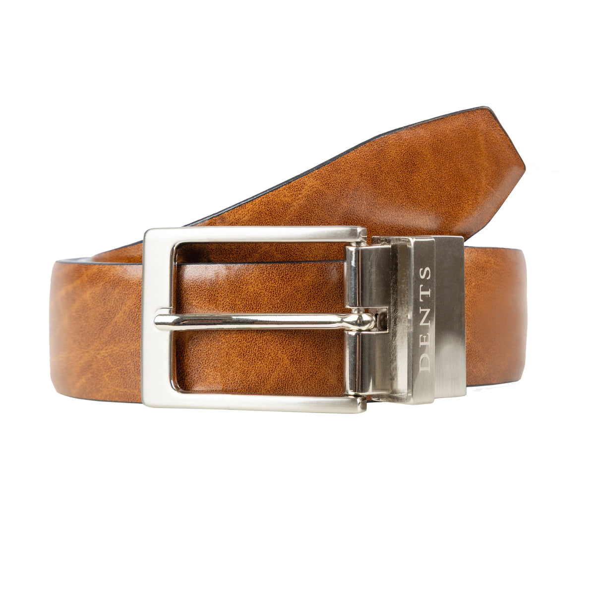 Heritage Reversible Full-Grain Leather Belt with Satin Nickel Buckle