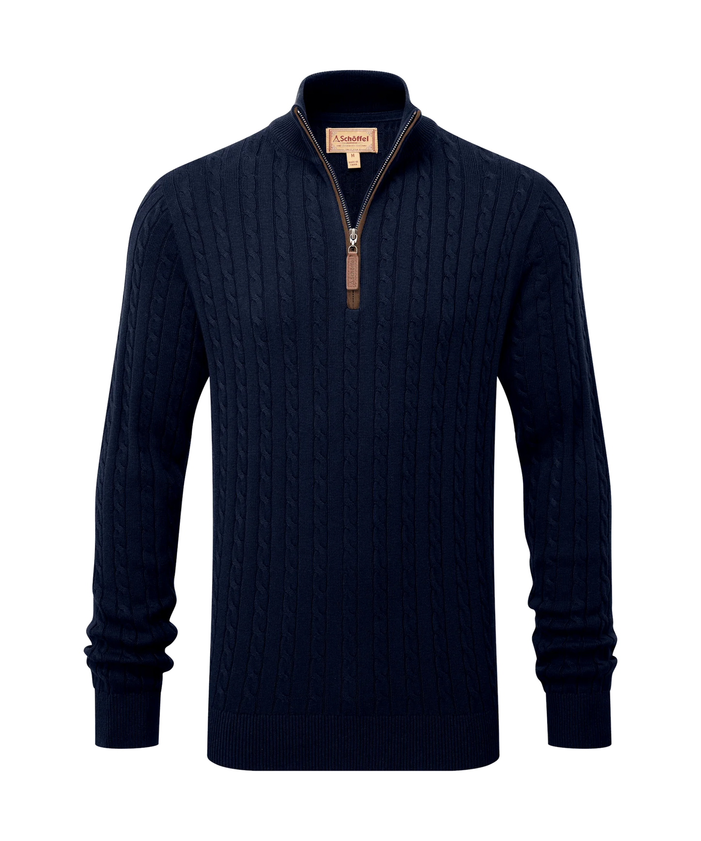 Schoffel Calton Cashmere Cable 1/4 zip