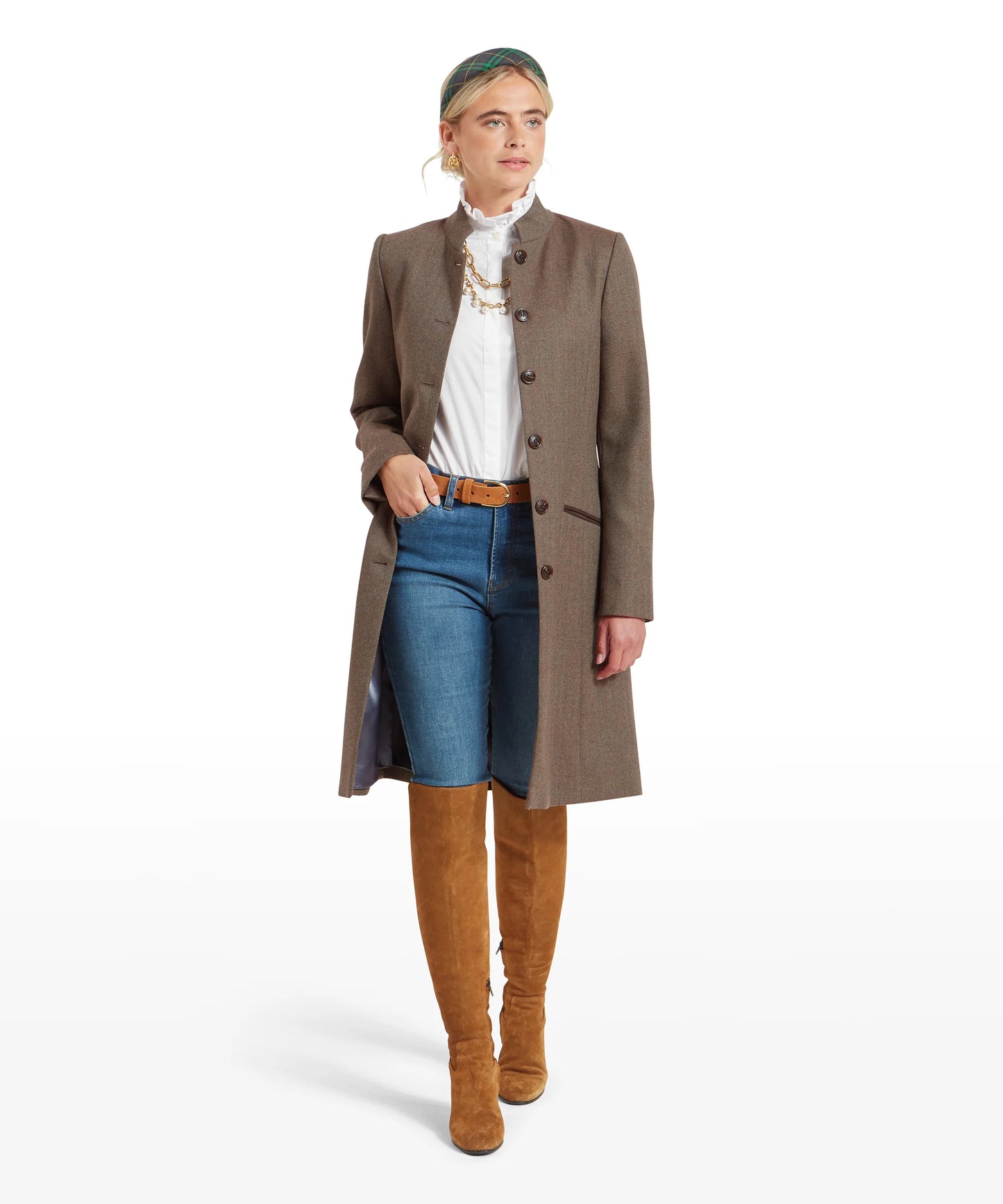 Schoffel Portree Tweed Long Ladies Jacket